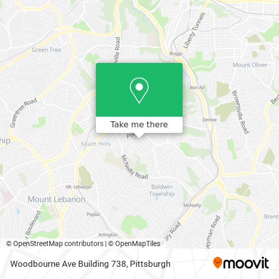 Mapa de Woodbourne Ave Building 738