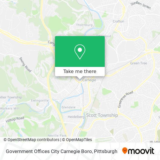 Mapa de Government Offices City Carnegie Boro