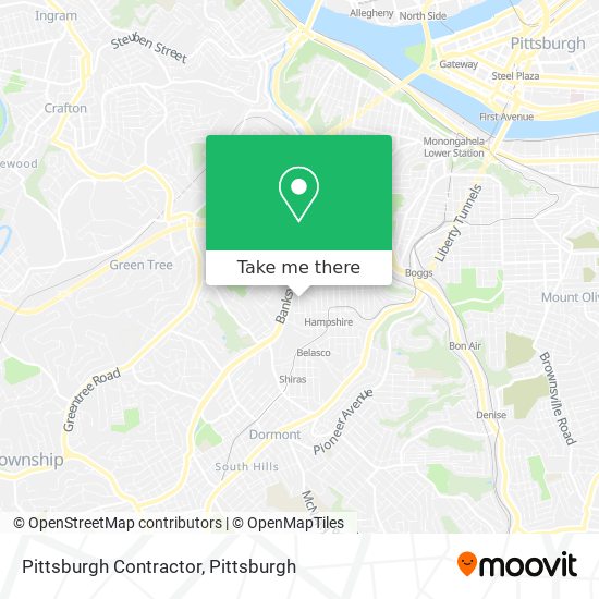 Mapa de Pittsburgh Contractor