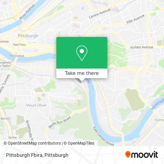 Mapa de Pittsburgh Fbira