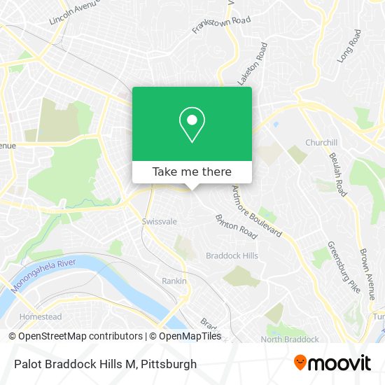 Palot Braddock Hills M map