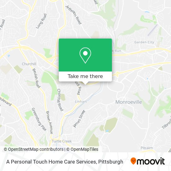 A Personal Touch Home Care Services map