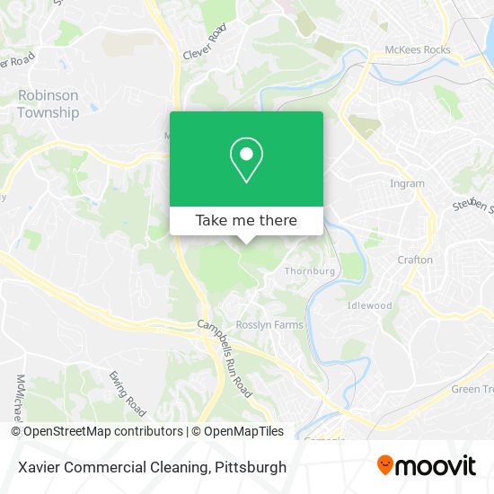 Xavier Commercial Cleaning map