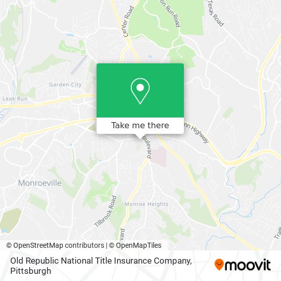 Old Republic National Title Insurance Company map