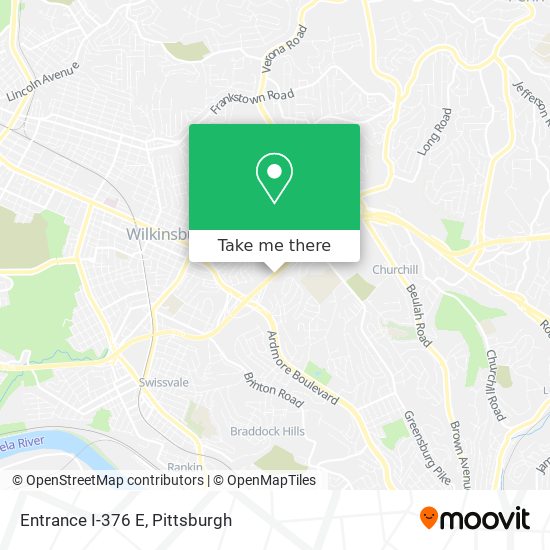 Mapa de Entrance I-376 E