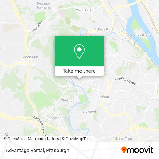 Advantage Rental map