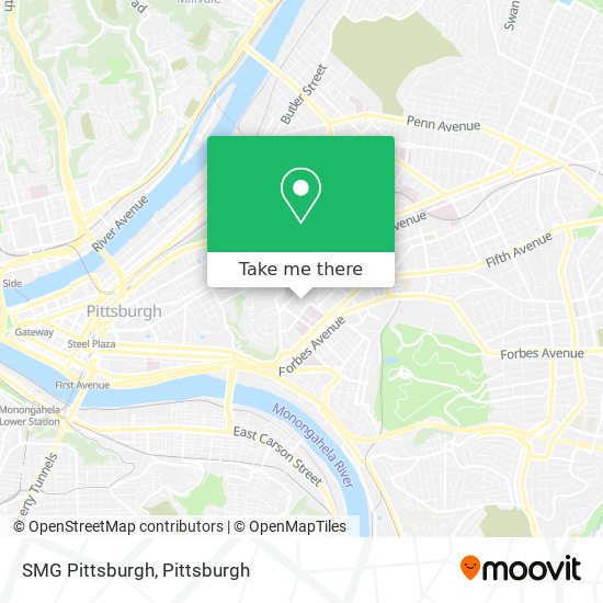 Mapa de SMG Pittsburgh