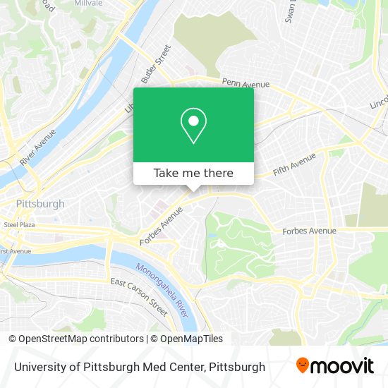 Mapa de University of Pittsburgh Med Center