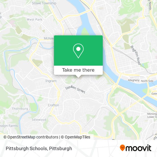 Pittsburgh Schools map