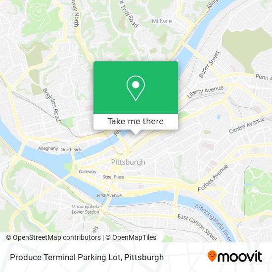 Produce Terminal Parking Lot map