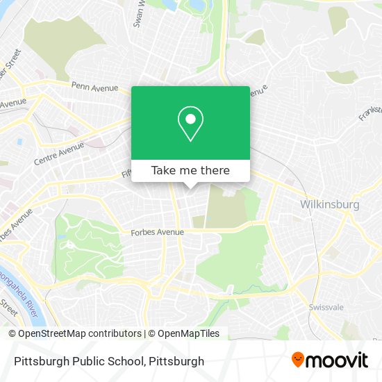 Mapa de Pittsburgh Public School