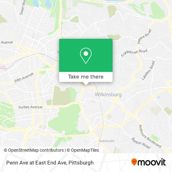 Mapa de Penn Ave at East End Ave