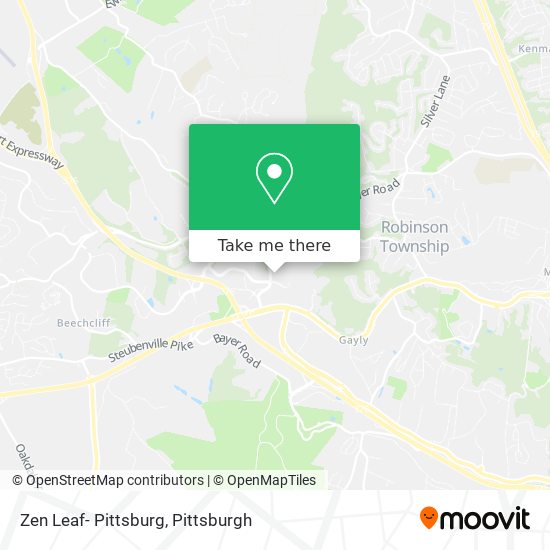 Zen Leaf- Pittsburg map