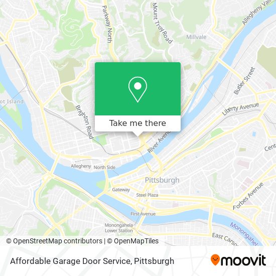 Affordable Garage Door Service map