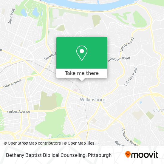 Mapa de Bethany Baptist Biblical Counseling