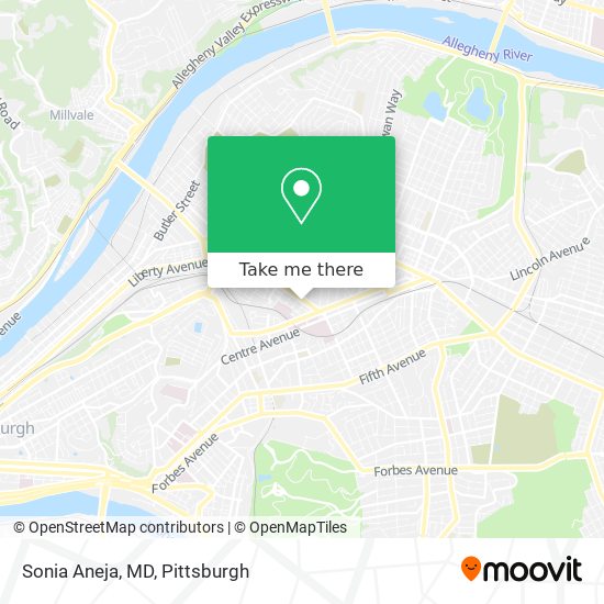 Sonia Aneja, MD map