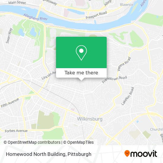 Mapa de Homewood North Building