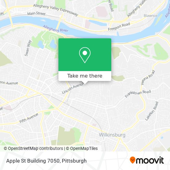 Mapa de Apple St Building 7050