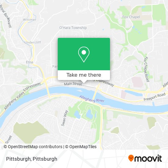 Mapa de Pittsburgh