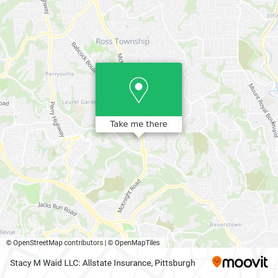 Mapa de Stacy M Waid LLC: Allstate Insurance