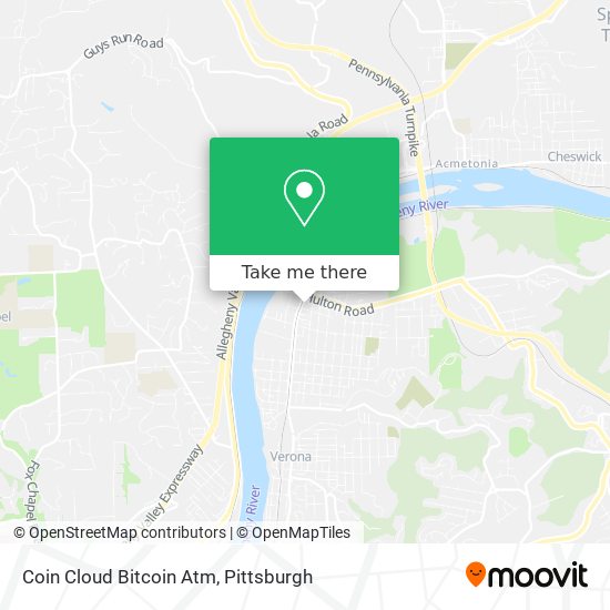 Mapa de Coin Cloud Bitcoin Atm