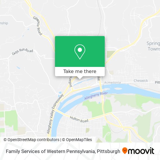 Mapa de Family Services of Western Pennsylvania