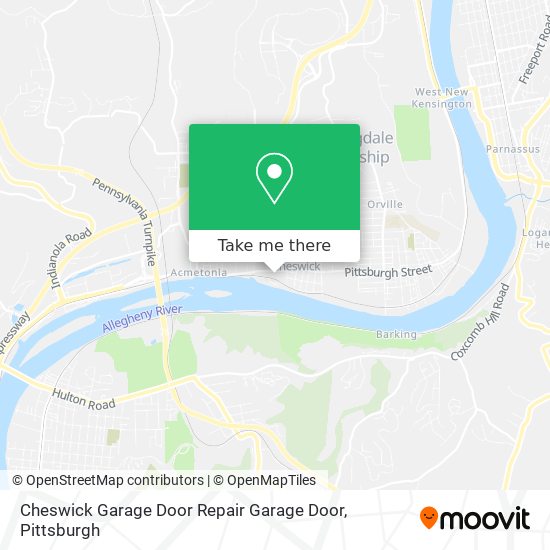 Mapa de Cheswick Garage Door Repair Garage Door