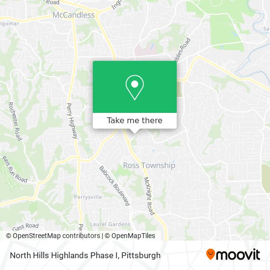 Mapa de North Hills Highlands Phase I