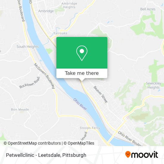 Mapa de Petwellclinic - Leetsdale