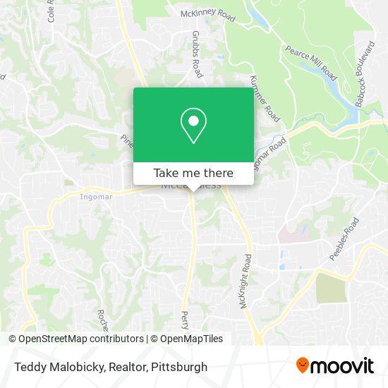 Mapa de Teddy Malobicky, Realtor