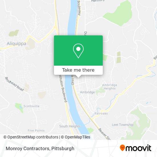 Monroy Contractors map