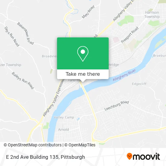 E 2nd Ave Building 135 map