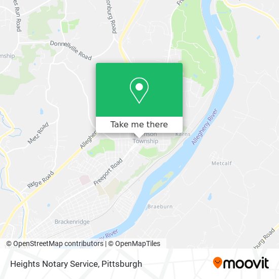 Heights Notary Service map