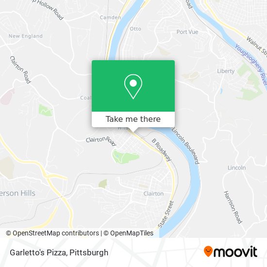 Garletto's Pizza map