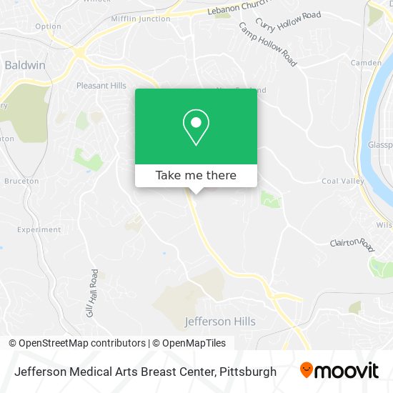 Jefferson Medical Arts Breast Center map