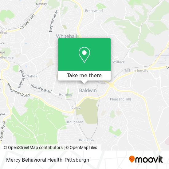 Mapa de Mercy Behavioral Health