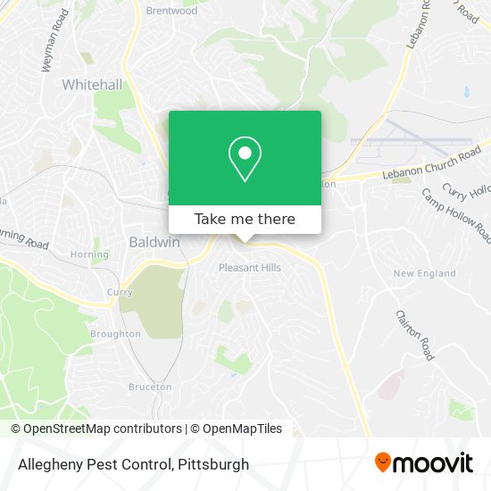 Allegheny Pest Control map