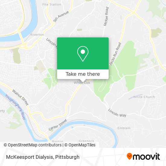 McKeesport Dialysis map