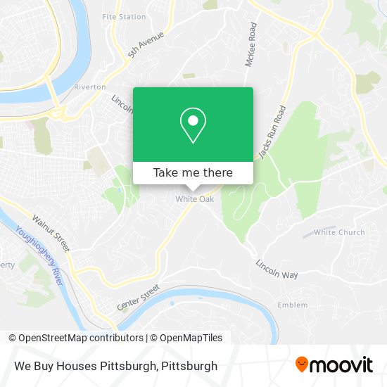 Mapa de We Buy Houses Pittsburgh