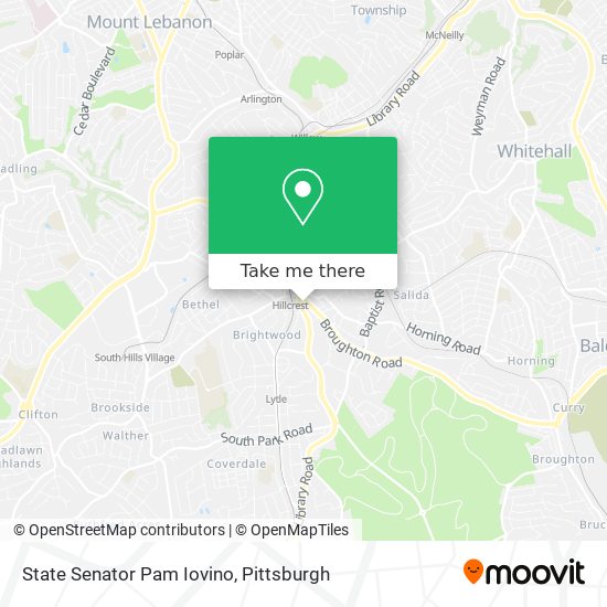 Mapa de State Senator Pam Iovino