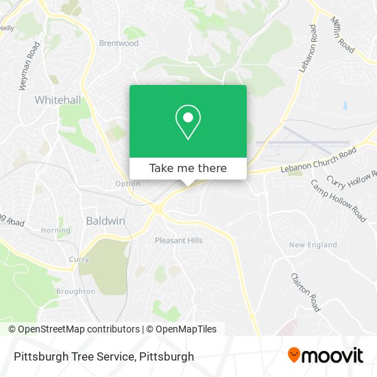 Pittsburgh Tree Service map
