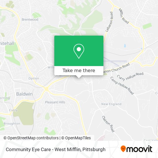 Mapa de Community Eye Care - West Mifflin