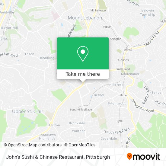 John's Sushi & Chinese Restaurant map