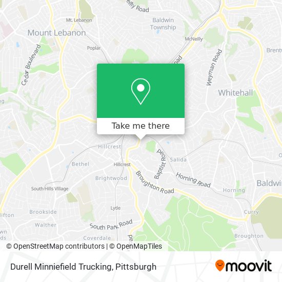 Mapa de Durell Minniefield Trucking
