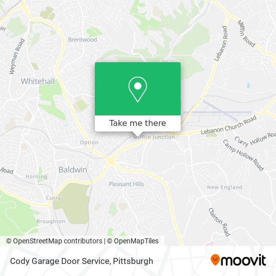 Cody Garage Door Service map