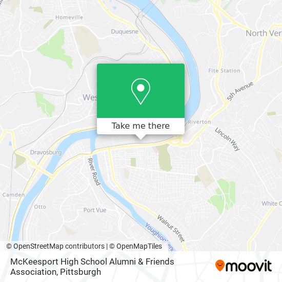 Mapa de McKeesport High School Alumni & Friends Association