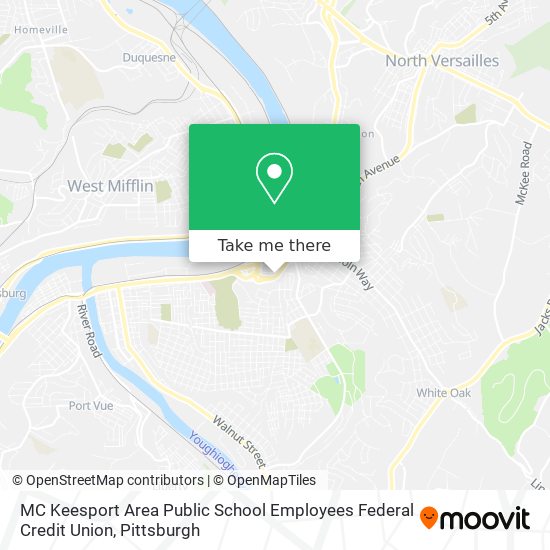 MC Keesport Area Public School Employees Federal Credit Union map