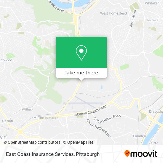 East Coast Insurance Services map