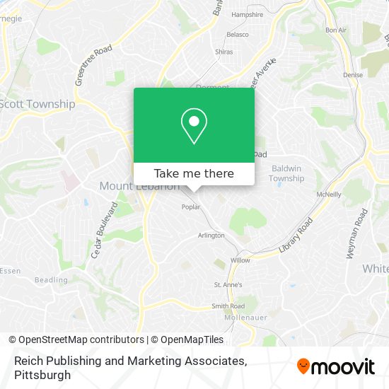 Reich Publishing and Marketing Associates map