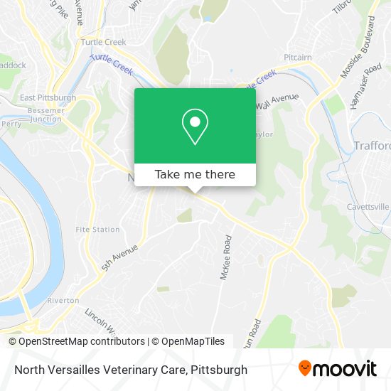 North Versailles Veterinary Care map
